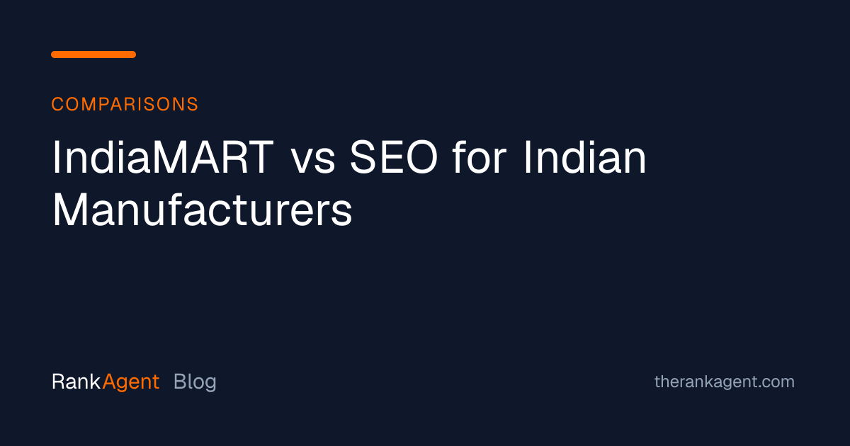IndiaMART vs SEO for Indian Manufacturers