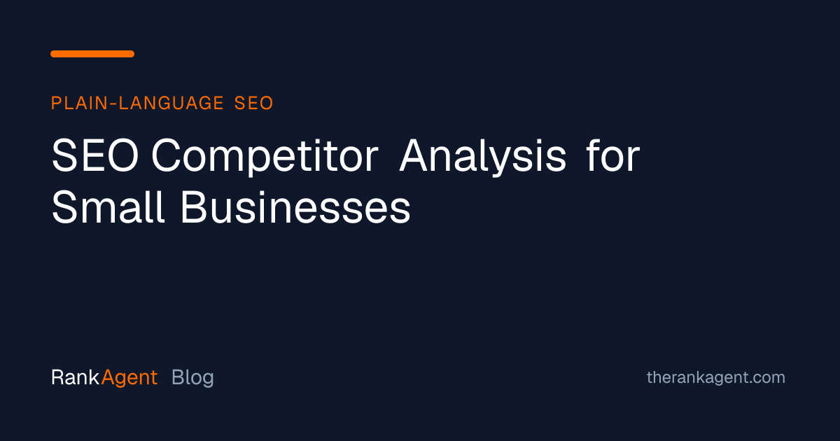 SEO Competitor Analysis for Small Businesses