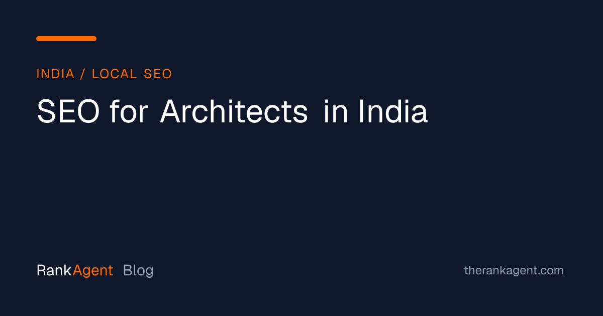 SEO for Architects in India