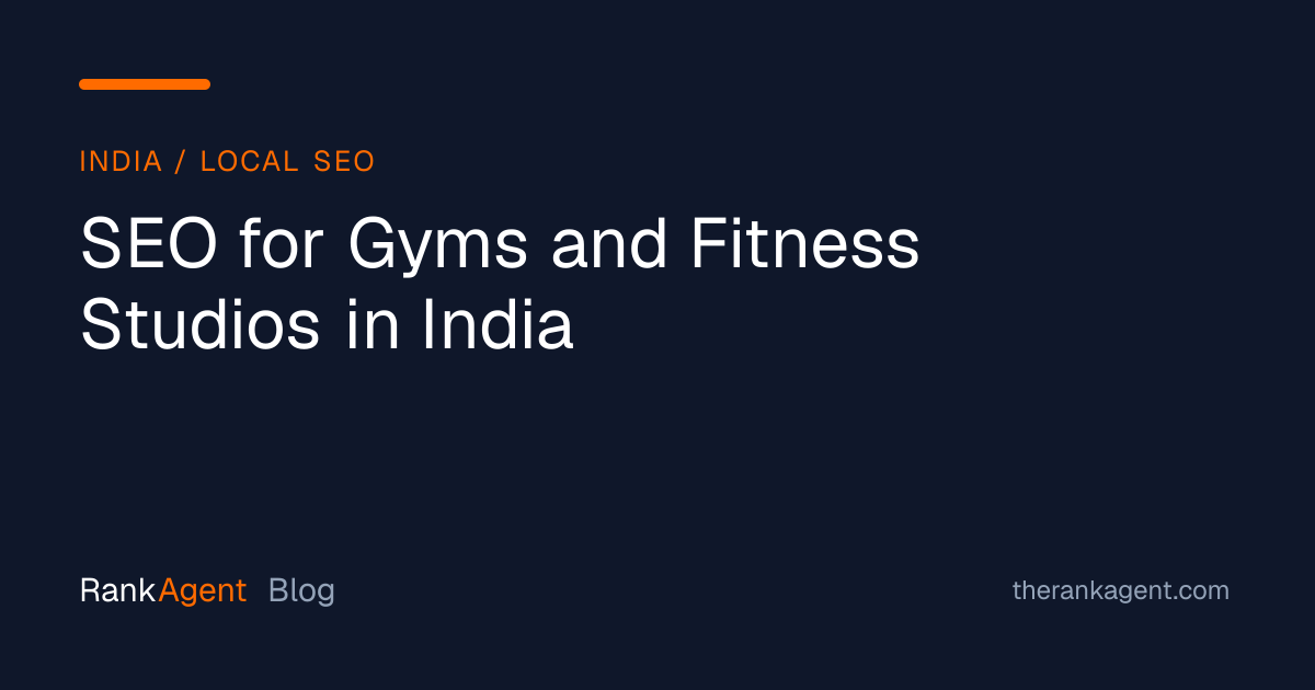 SEO for Gyms and Fitness Studios in India