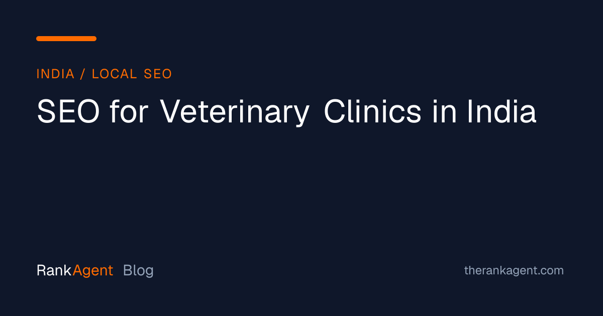 SEO for Veterinary Clinics in India