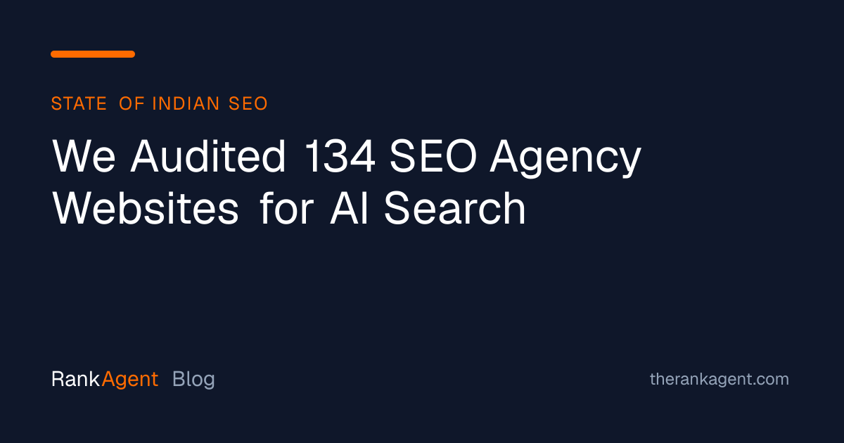 We Audited 134 SEO Agency Websites for AI Search